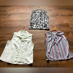 3 sleeveless shirts all size XL